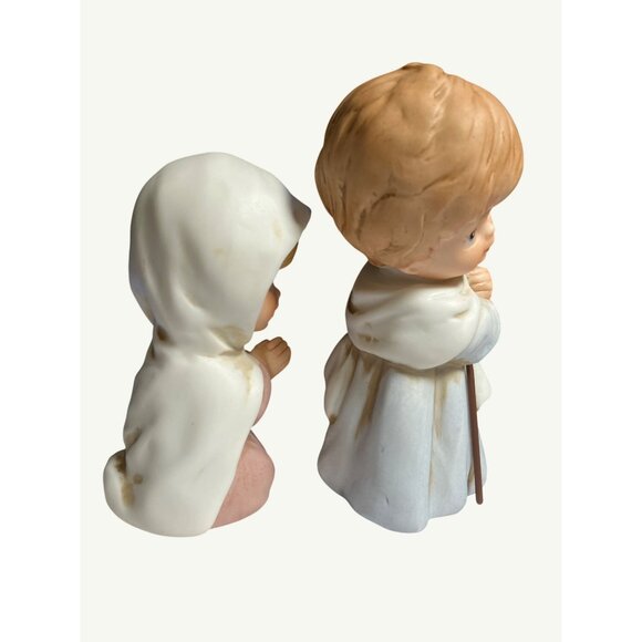 Homco Vintage 3 Piece Porcelain Child Nativity Christmas Figurines #5258 - Picture 14 of 15